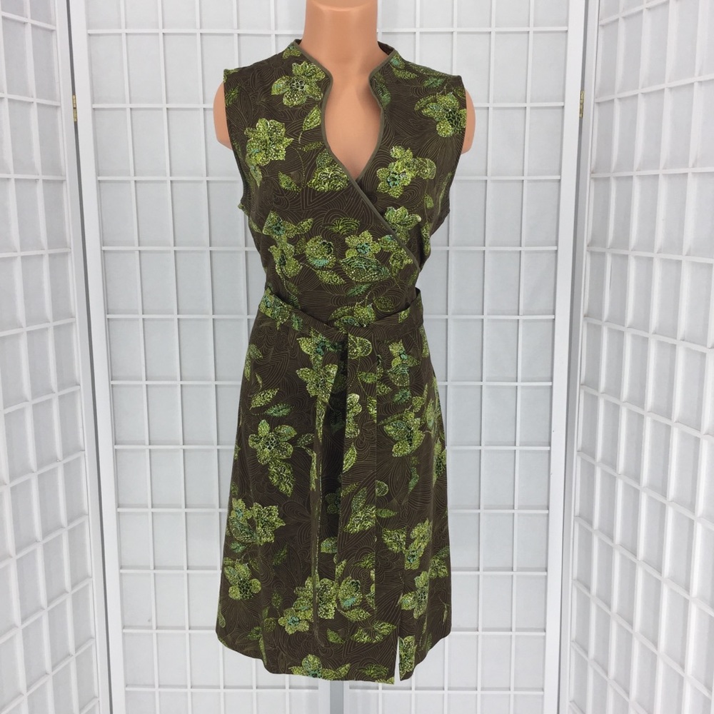 Sag Harbor Floral Print Sleeveless Stretch Dress - Picture 7 of 8